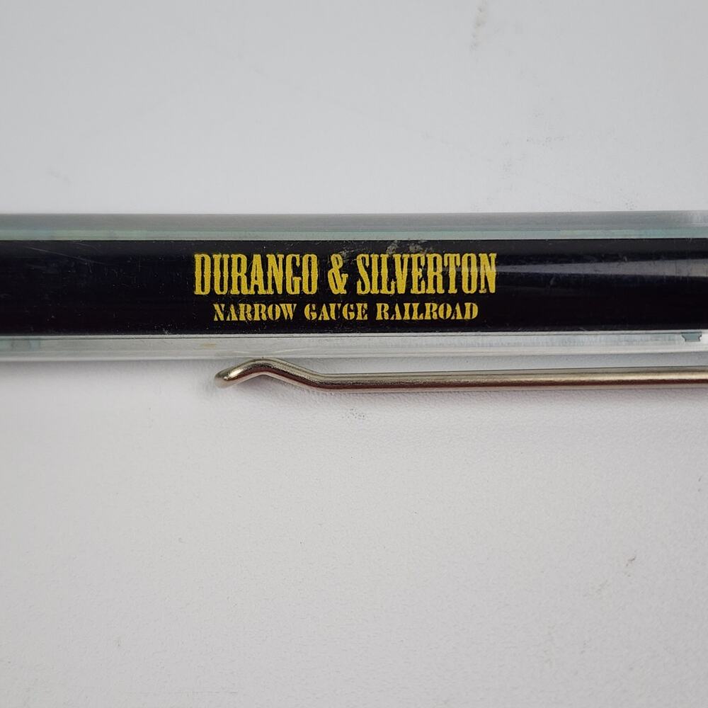 Vintage Floaty Ballpoint Pen Durango & Silverton RR Colorado Mountain by Denmark